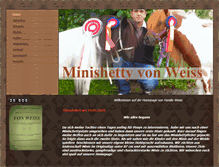 Tablet Screenshot of minishetty-von-weiss.de